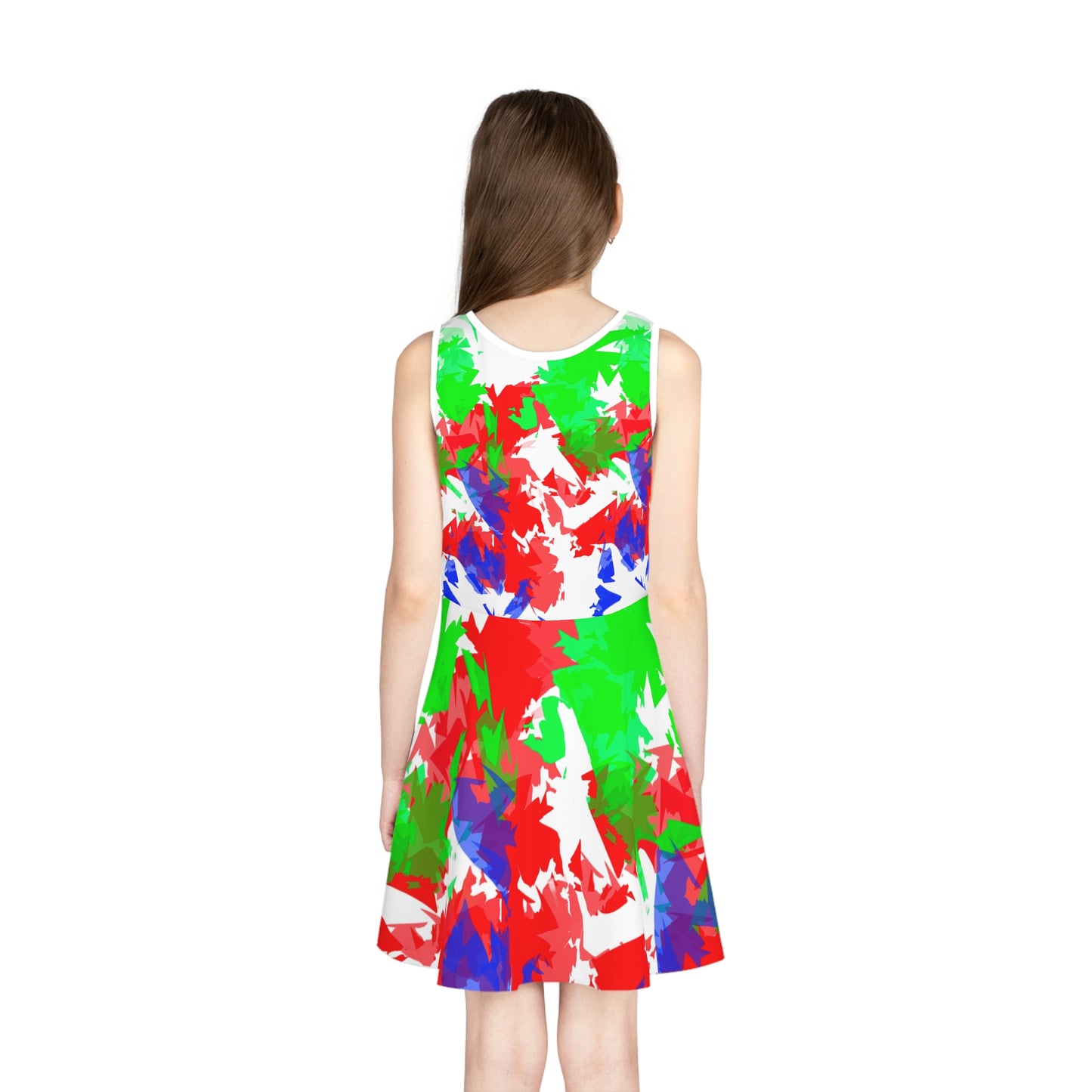 Girls' Sleeveless Sundress (AOP)