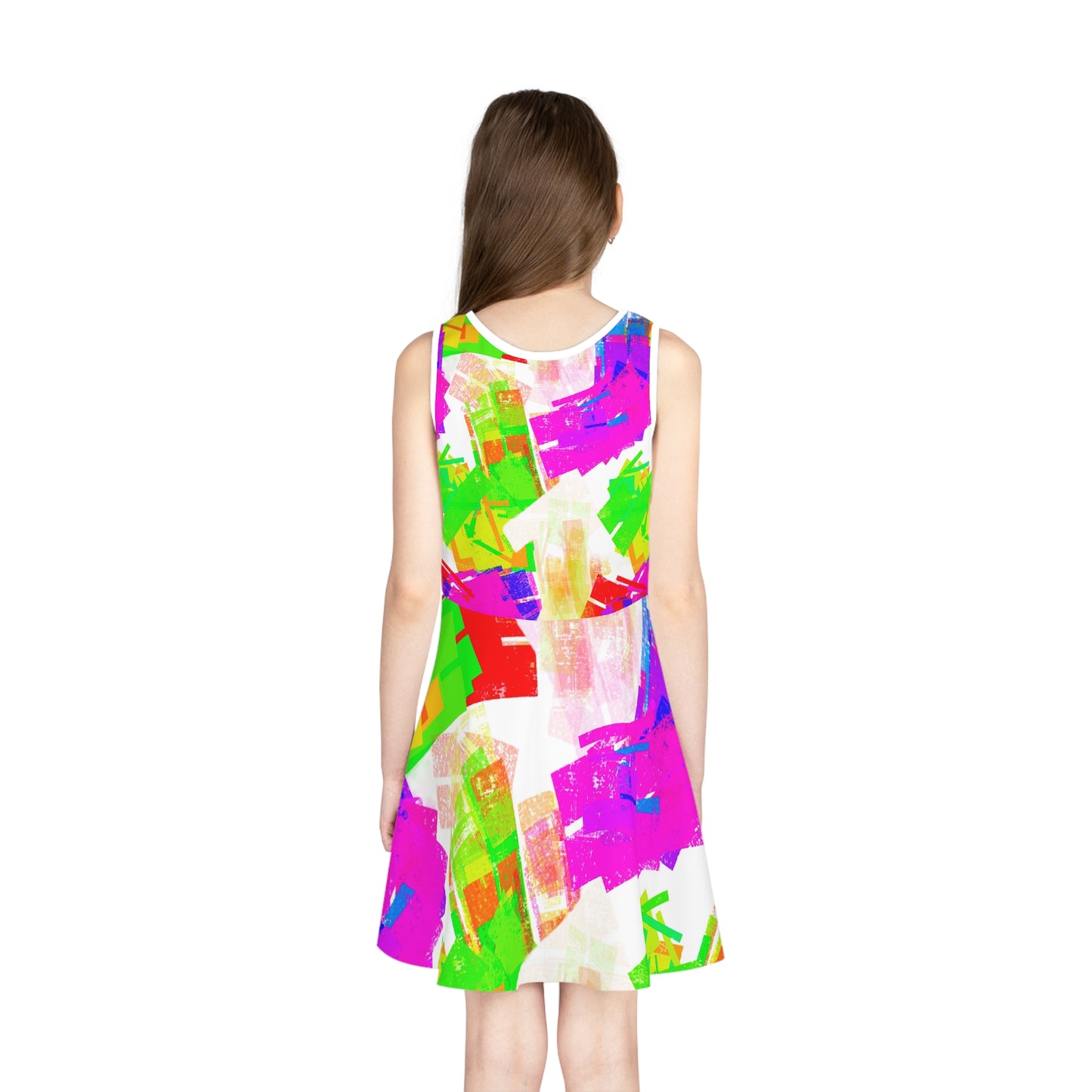 Girls' Sleeveless Sundress (AOP)