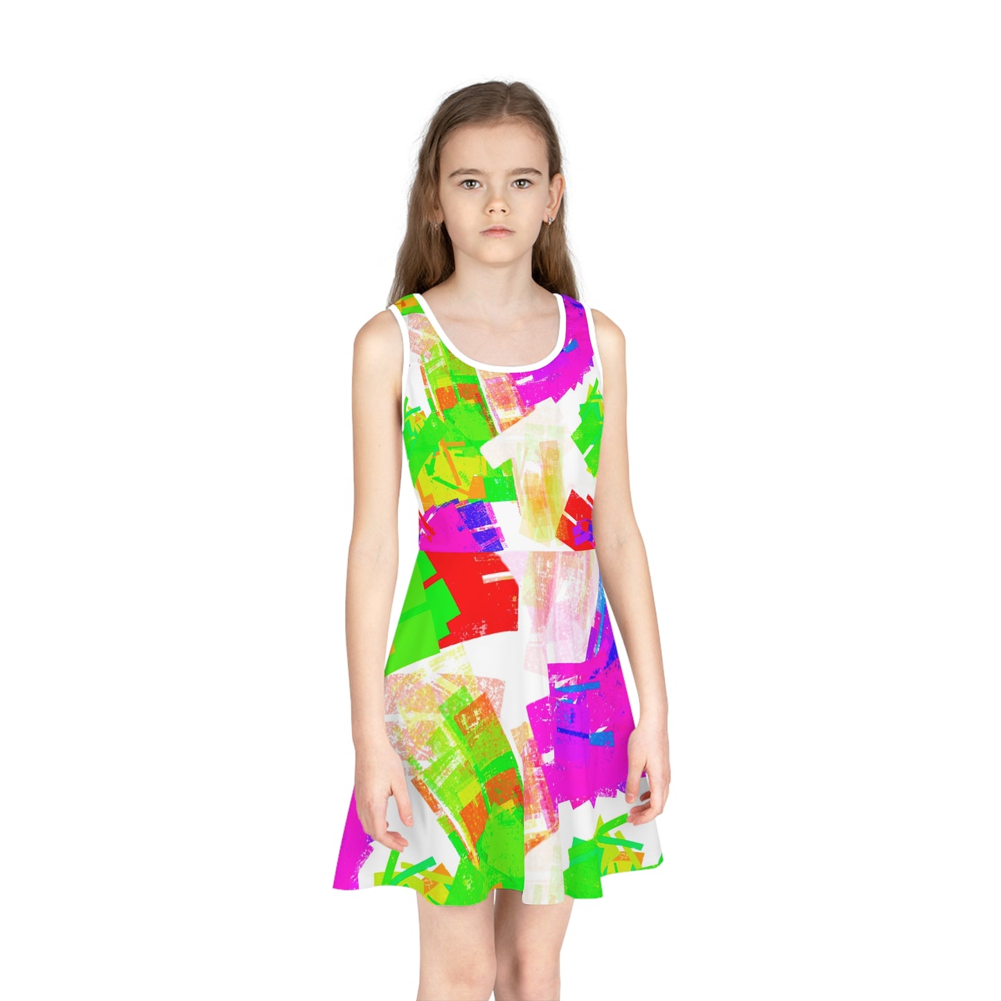 Girls' Sleeveless Sundress (AOP)