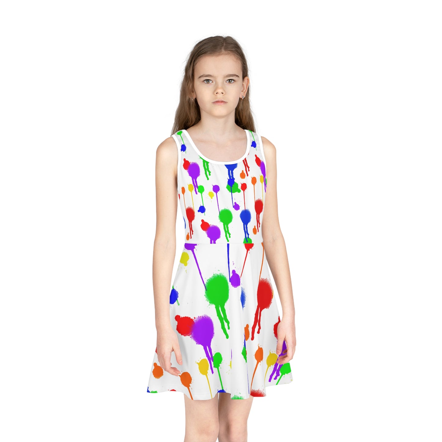 Girls' Sleeveless Sundress (AOP)