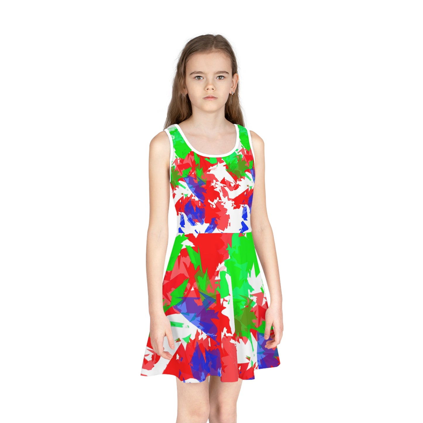 Girls' Sleeveless Sundress (AOP)